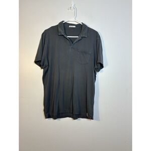Marine‎ Layer Pocket Polo Tee Men's Large Gray Cotton/modal Casual